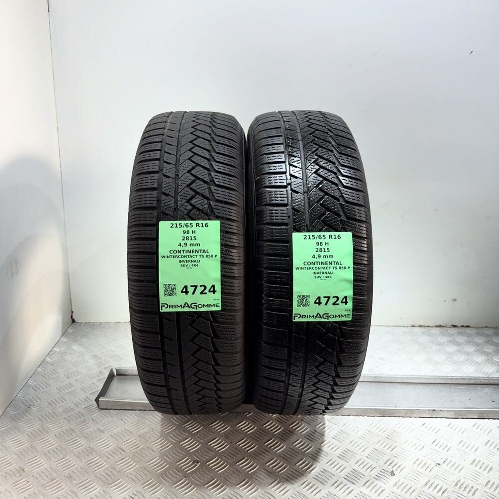 Gomme Usate 215 65 R16 98H Continental Wintercontact TS 850 P Invernali - immagine 4