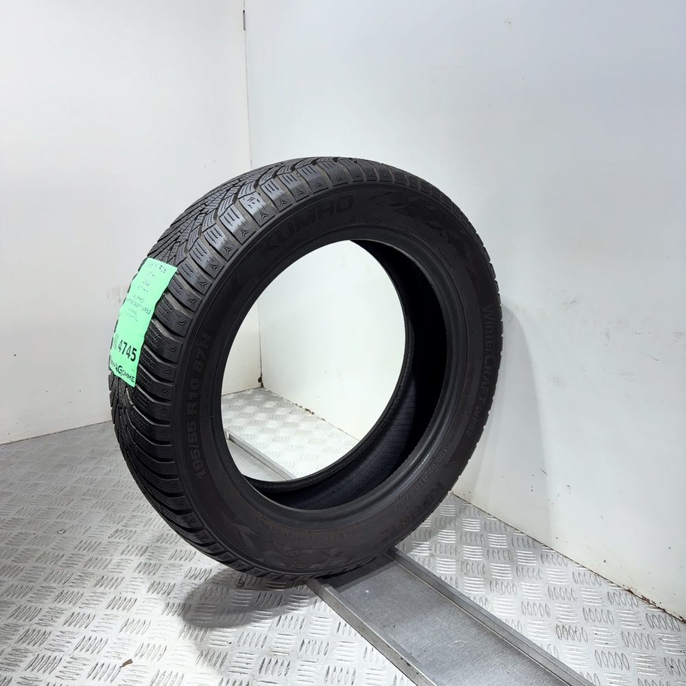 Gomma Usata 195 55 R16 87H Kumho Wintercraft WP52 96% Invernale - immagine 4