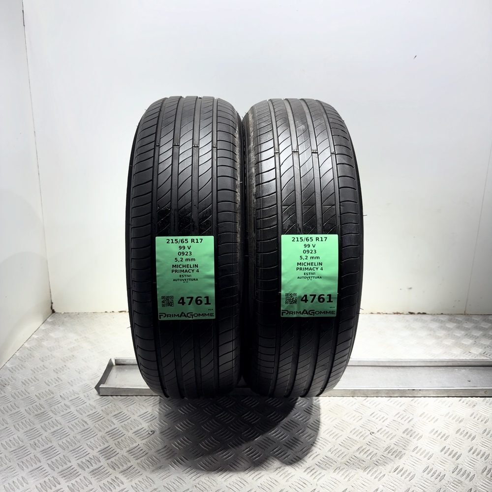 Gomme Usate 215 65 R17 99V Michelin Primacy 4 74% Estive - immagine 4