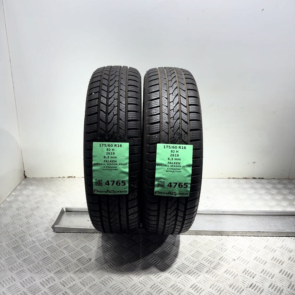 Gomme Usate 175 60 R16 82H Falken Euroall Season AS200 90% 4 Stagioni - immagine 4