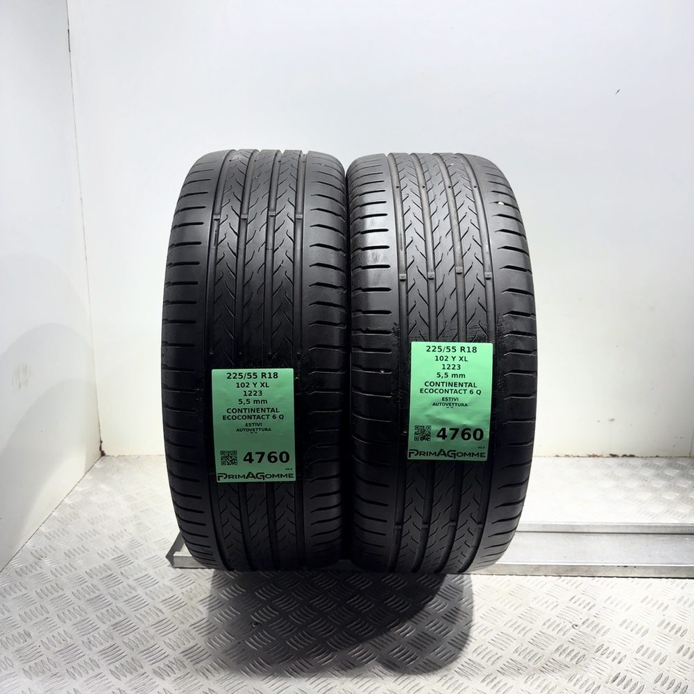 Gomme Usate 225 55 R18 102Y XL Continental Ecocontact 6 Q 79% Estive - immagine 4