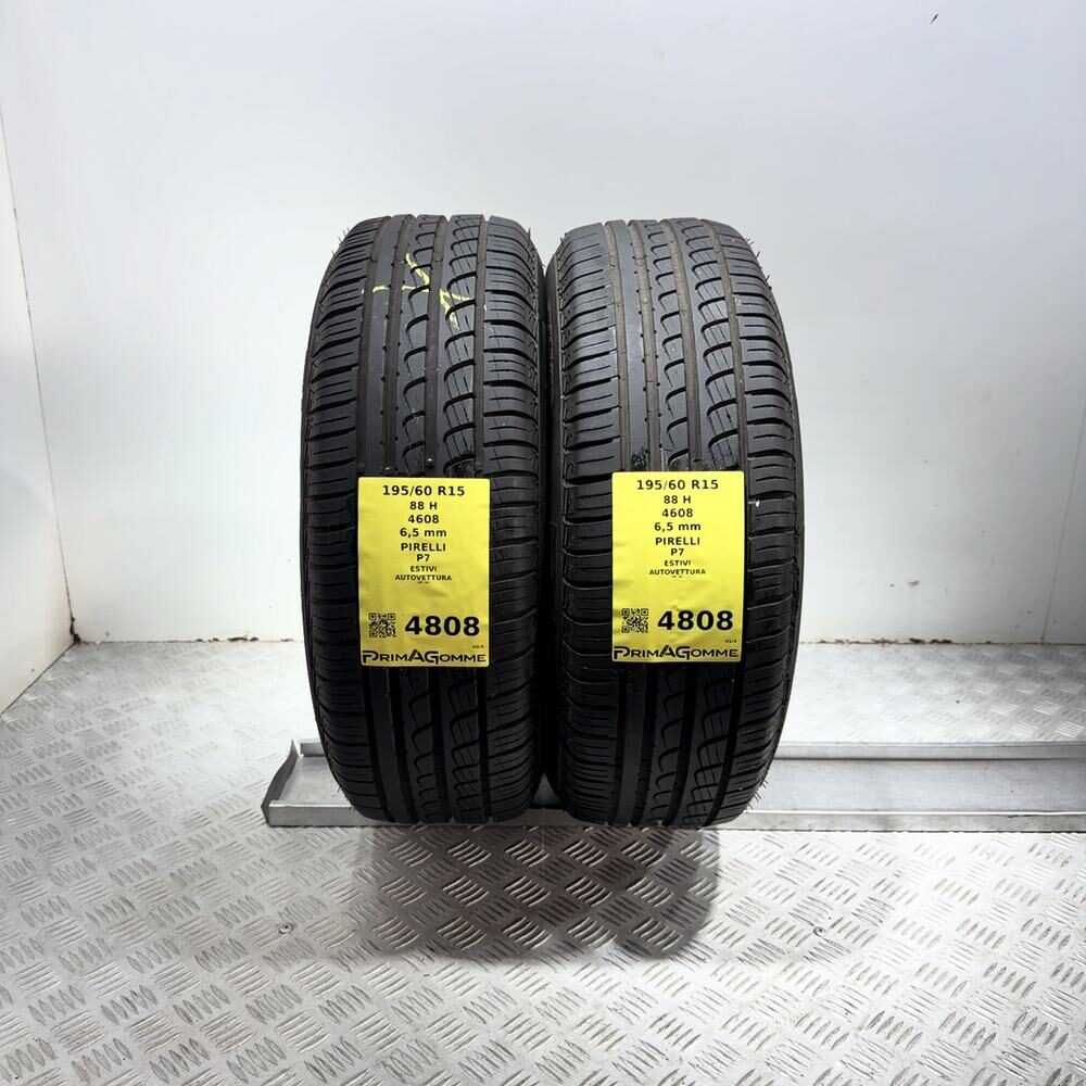 Gomme Usate 195 60 R15 88H Pirelli P7 93% Estive - immagine 4