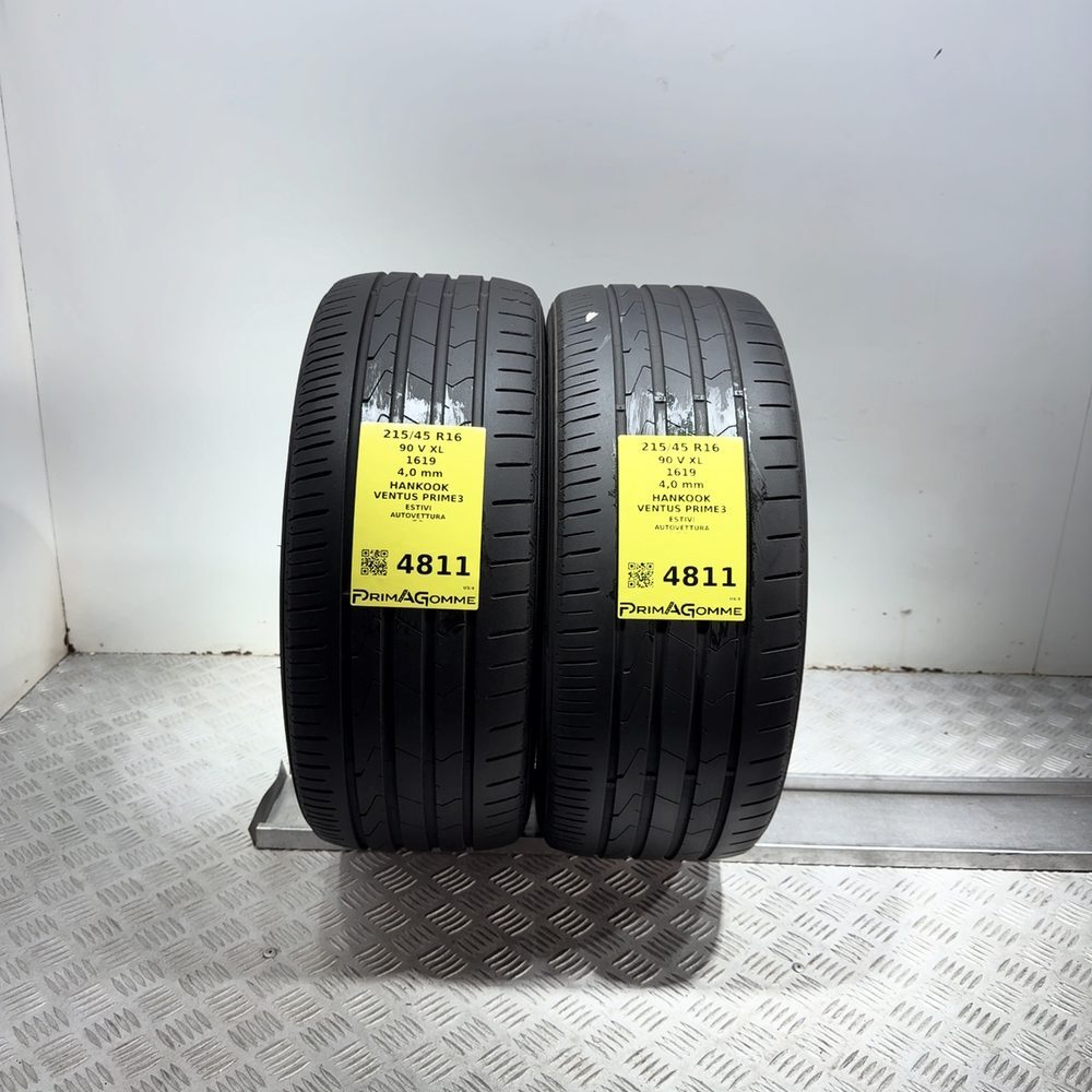 Gomme Usate 215 45 R16 90V XL Hankook Ventus Prime3 Estive - immagine 4