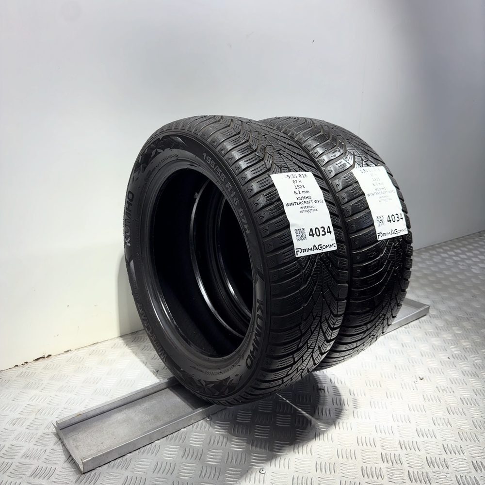Gomme Usate 195 55 R16 87H Kumho Wintercraft WP52 89% Invernali - immagine 5