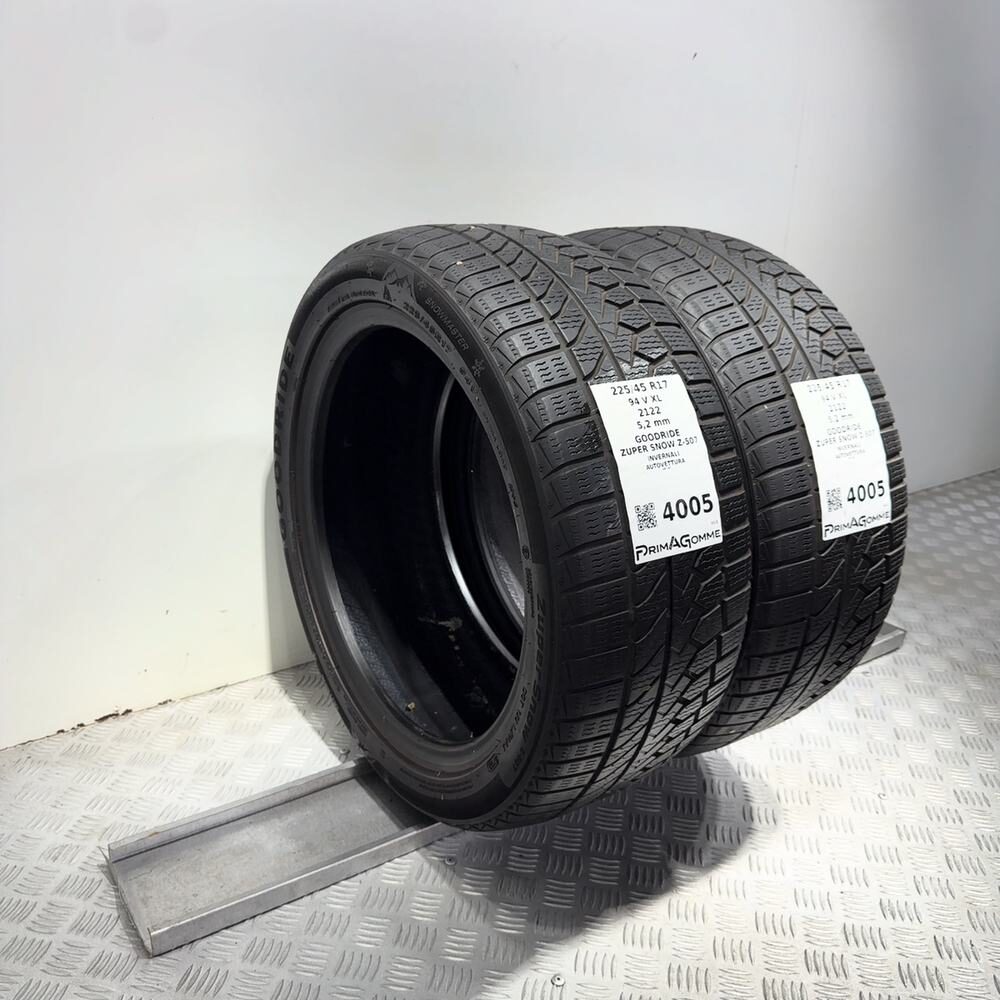 Gomme Usate 225 45 R17 94V XL Goodride Zuper Snow Z-507 74% Invernali - immagine 5