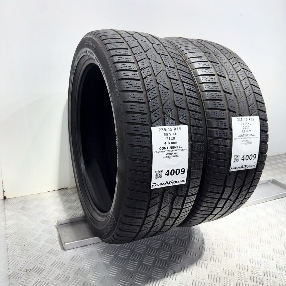 Gomme Usate 235 45 R19 99V XL Continental Contiwintercontact TS830P Invernali - immagine 5