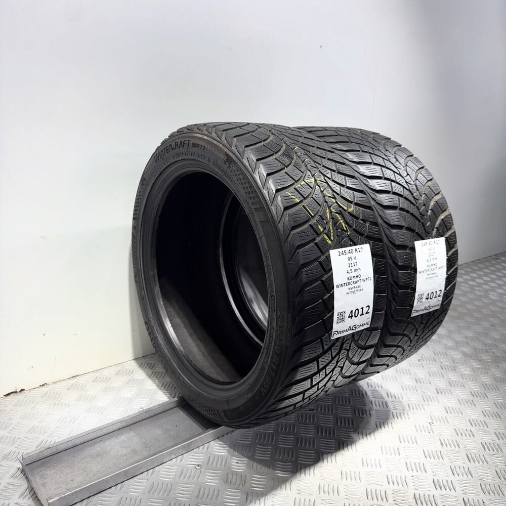 Gomme Usate 245 40 R17 95V Kumho Wintercraft WP71 Invernali - immagine 5