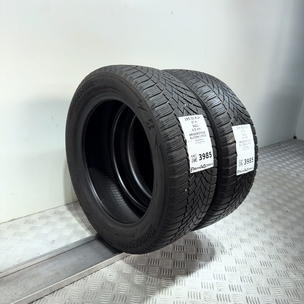 Gomme Usate 195 55 R16 87H Bridgestone Blizzak LM005 Invernali - immagine 5