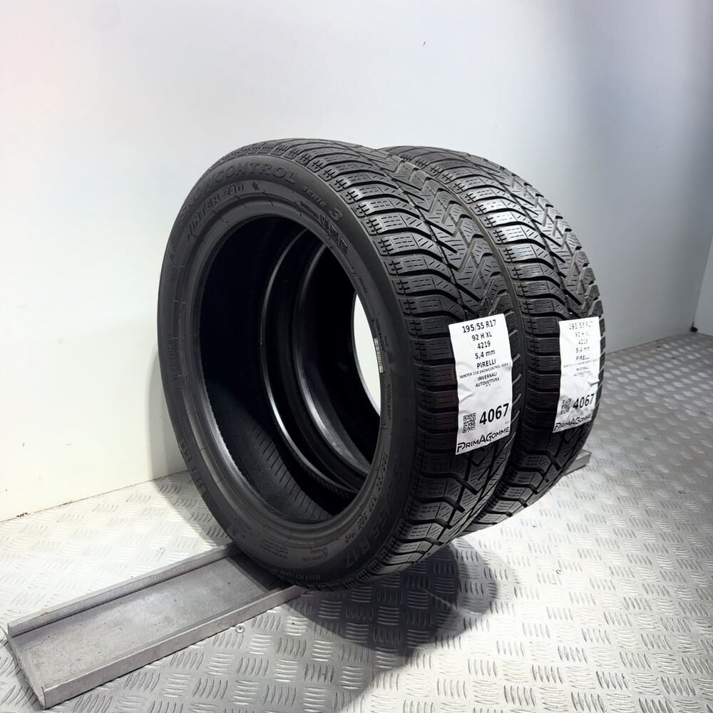 Gomme Usate 195 55 R17 92H XL Pirelli Winter 210 Snowcontrol Serie 3 Invernali - immagine 5