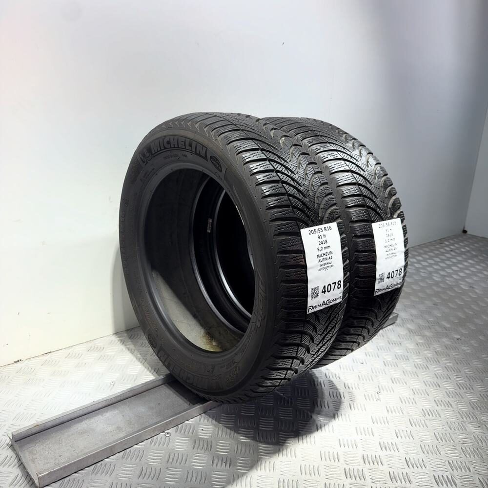 Gomme Usate 205 55 R16 91H Michelin Alpin A4 74% Invernali - immagine 5