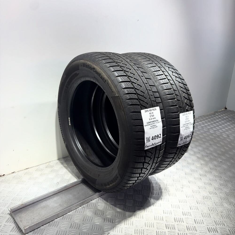 Gomme Usate 205 60 R16 92H Continental Wintercontact TS 850 P 71% Invernali - immagine 5
