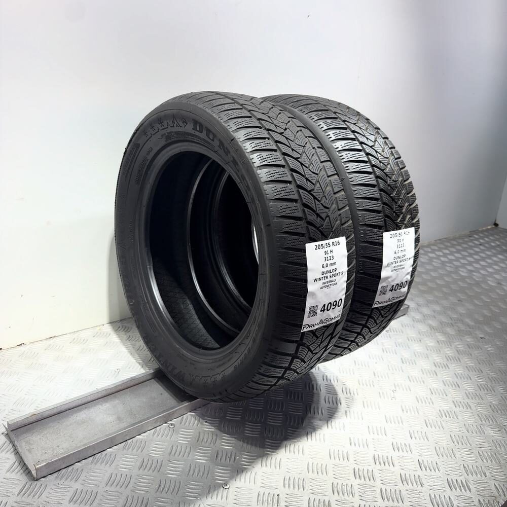Gomme Usate 205 55 R16 91H Dunlop Winter Sport 5 86% Invernali - immagine 5
