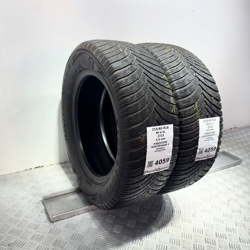 Gomme Usate 215 60 R16 99H XL Firestone Winterhawk 4 71% Invernali - immagine 5