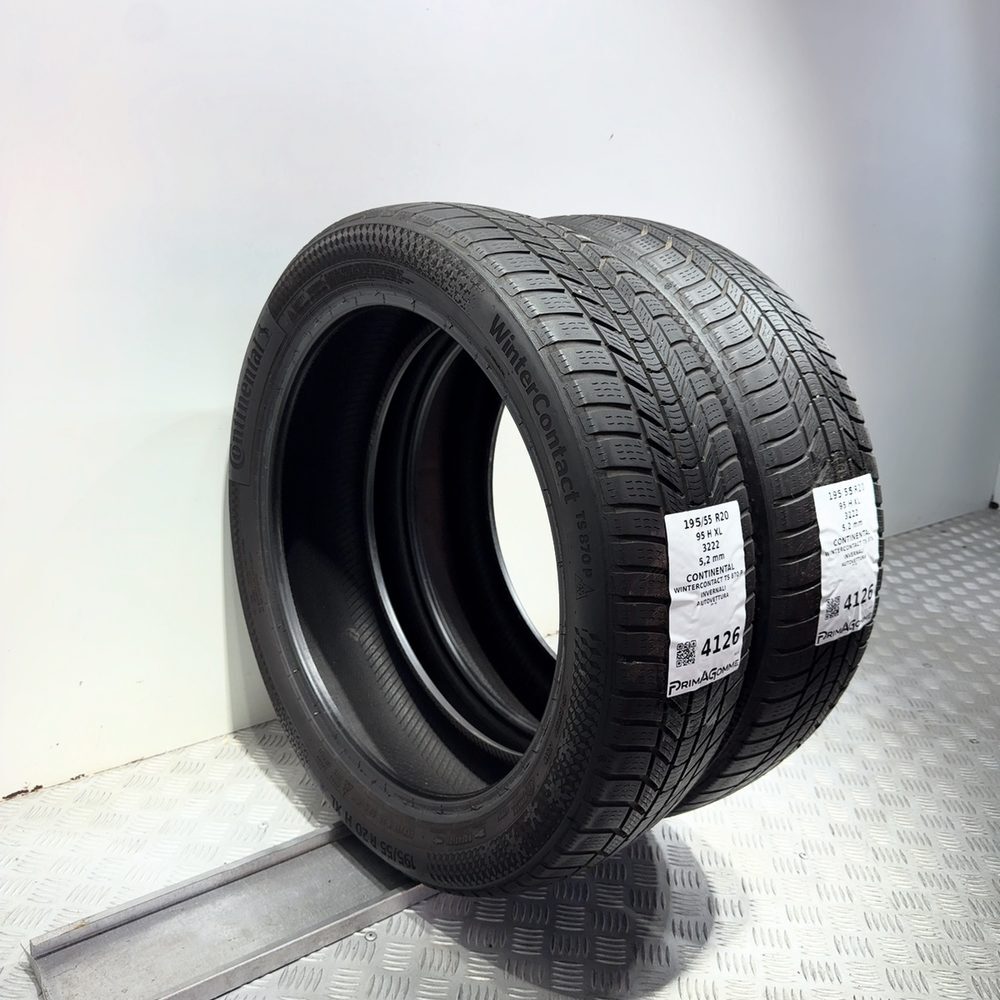 Gomme Usate 195 55 R20 95H XL Continental Wintercontact TS 870 P 74% Invernali - immagine 5