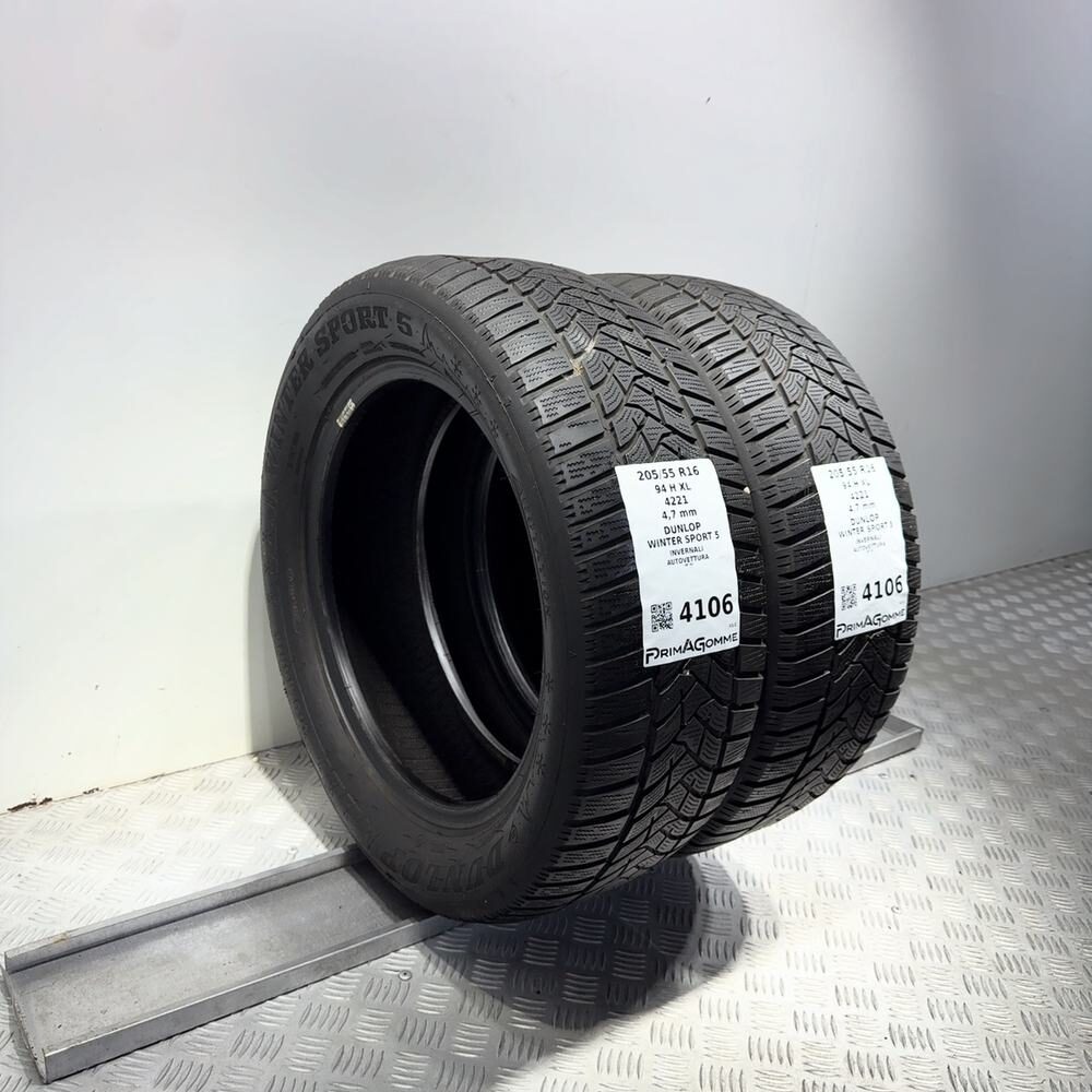 Gomme Usate 205 55 R16 XL 94H Dunlop Winter Sport 5 Invernali - immagine 5