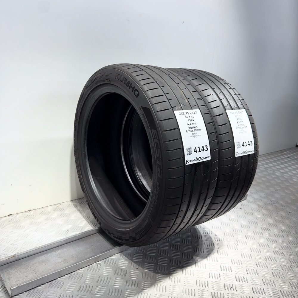 Gomme Usate 215 45 ZR17 91Y XL Kumho Ecsta Sport Estive - immagine 5