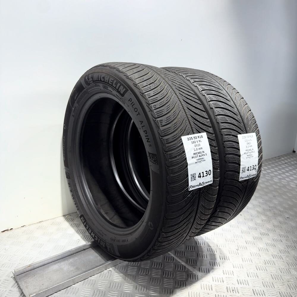 Gomme Usate 225 55 R18 XL 102V Michelin Pilot Alpin 5 71% Invernali - immagine 5
