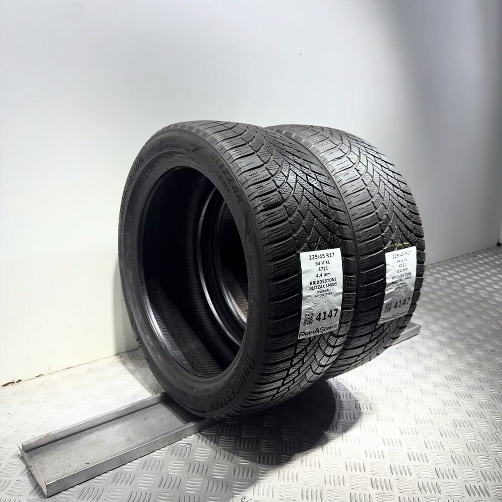 Gomme Usate 225 45 R17 XL 94V Bridgestone Blizzak LM005 Invernali - immagine 5