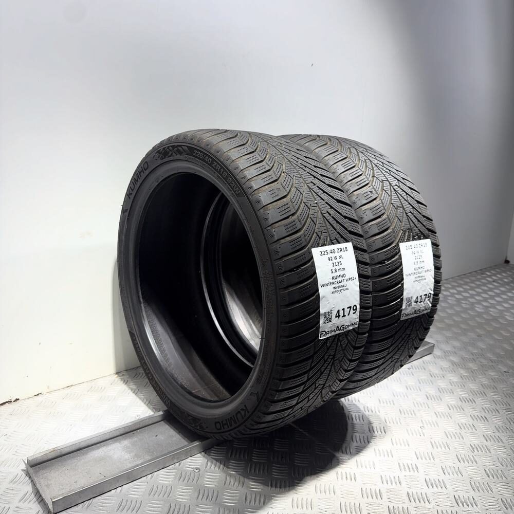 Gomme Usate 225 40 ZR18 92W XL Kumho Wintercraft WP52+ 83% Invernali - immagine 5