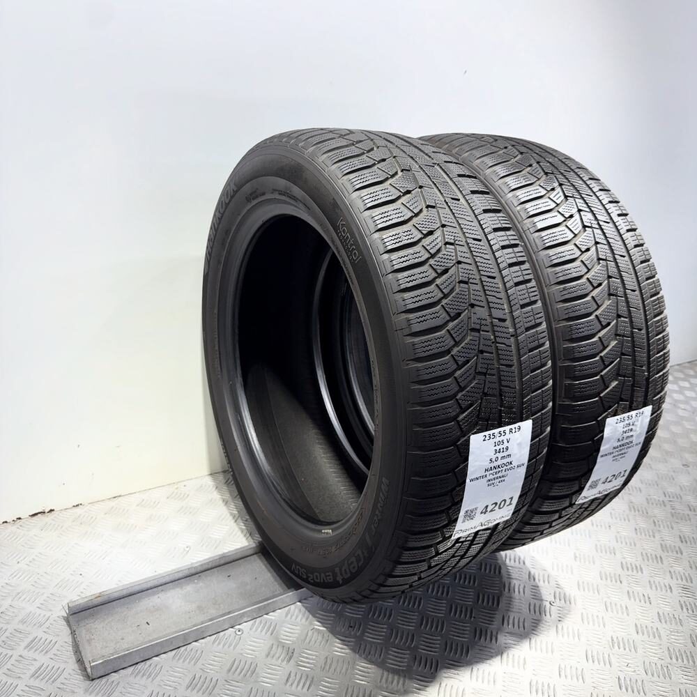 Gomme Usate 235 55 R19 105V Hankook Winter I*Cept Evo2 SUV 71% Invernali - immagine 5