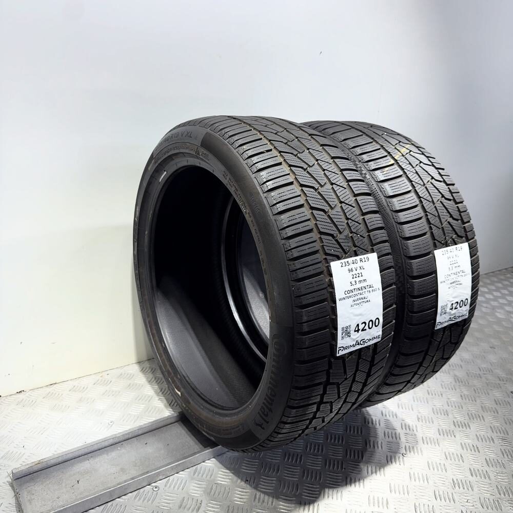 Gomme Usate 235 40 R19 96V XL Continental Wintercontact TS 860 S 76% Invernali - immagine 5