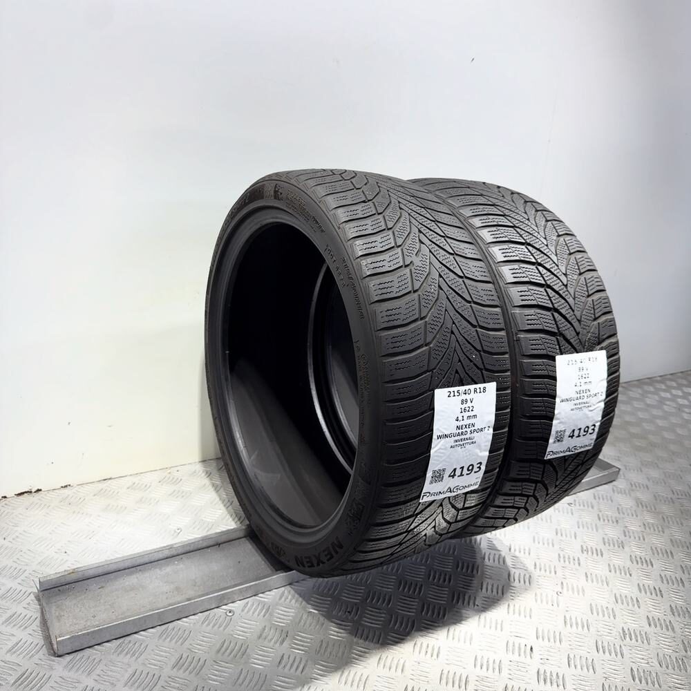 Gomme Usate 215 40 R18 89V Nexen Winguard Sport 2 Invernali - immagine 5