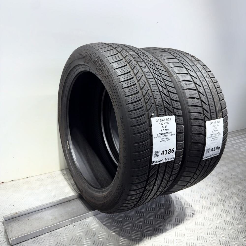 Gomme Usate 245 45 R19 102V XL Continental Wintercontact TS 870 P 71% Invernali - immagine 5