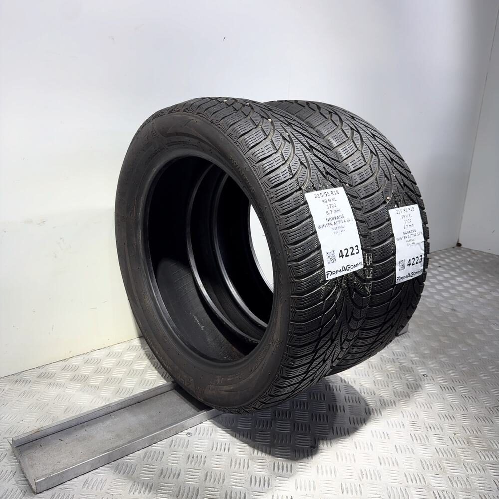 Gomme Usate 215 55 R18 99H XL Nankang Winter Activa SV-3 96% Invernali - immagine 5