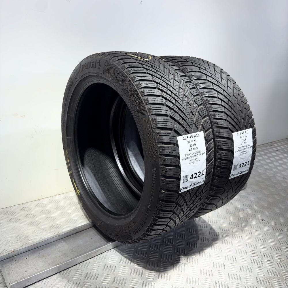 Gomme Usate 225 45 R17 XL 94V Continental Wintercontact TS 860 Invernali - immagine 5