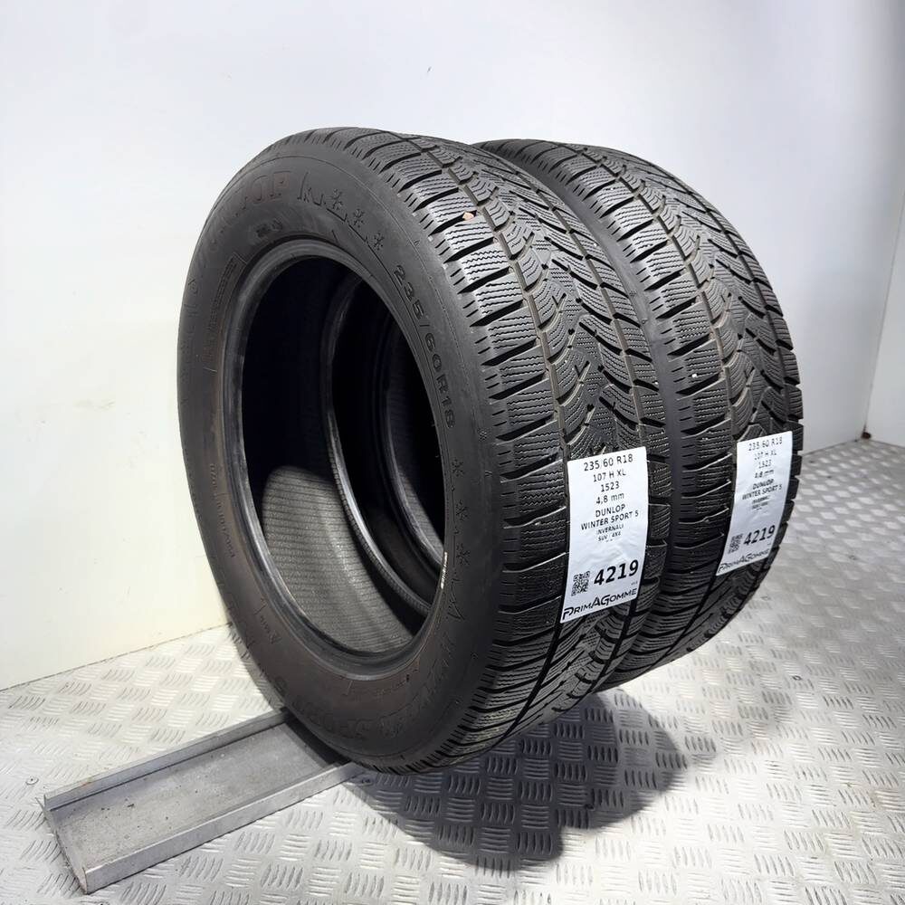 Gomme Usate 235 60 R18 107H XL Dunlop Winter Sport 5 Invernali - immagine 5