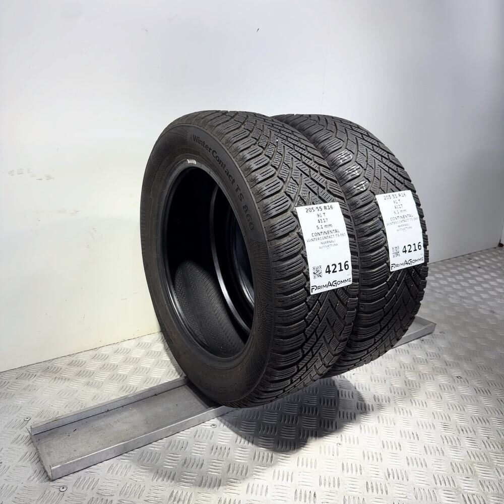 Gomme Usate 205 55 R16 91T Continental Wintercontact TS 860 73% Invernali - immagine 5