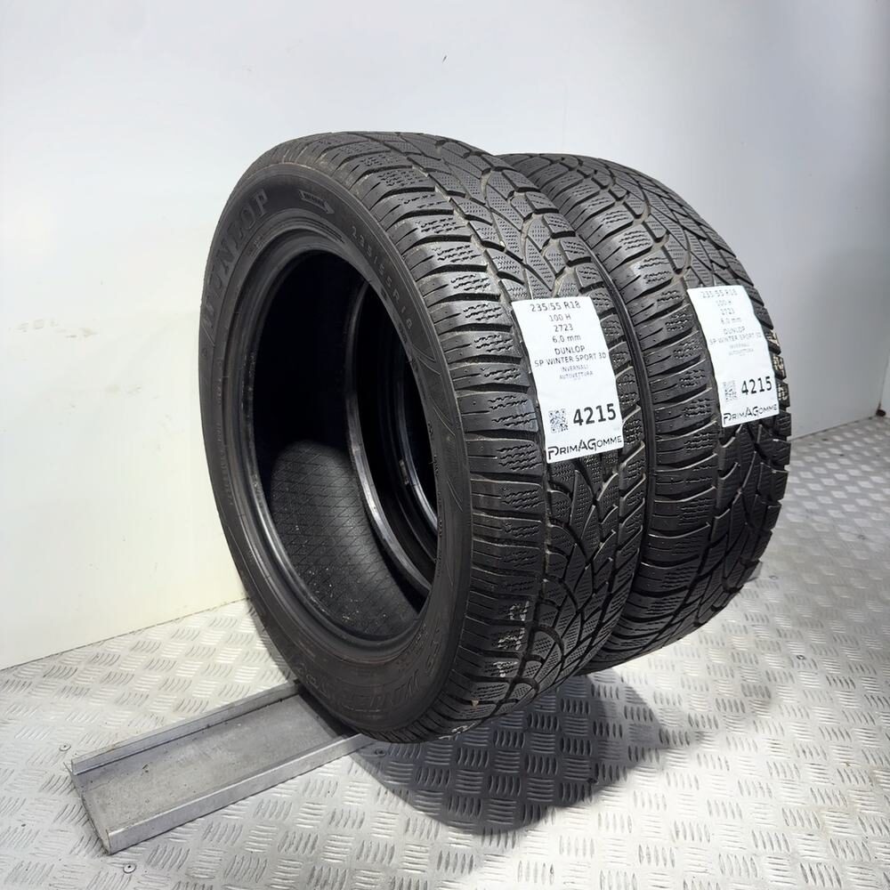 Gomme Usate 235 55 R18 100H Dunlop SP Winter Sport 3D 86% Invernali - immagine 5