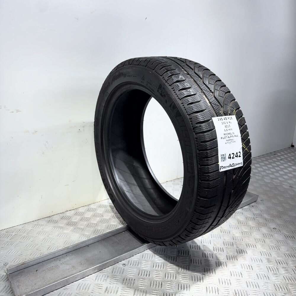 Gomma Usata 245 45 R18 100V XL Michelin Pilot Alpin PA4 Invernale - immagine 5
