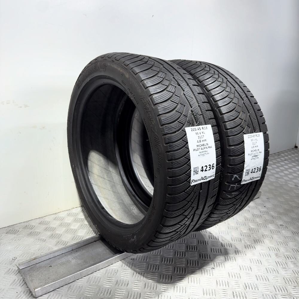 Gomme Usate 225 45 R18 95V XL Michelin Pilot Alpin PA4 Invernali - immagine 5
