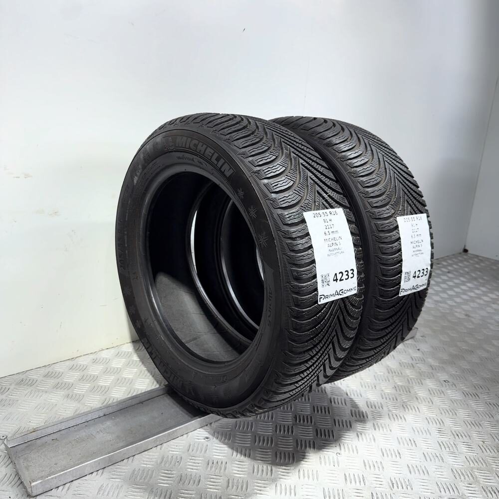 Gomme Usate 205 55 R16 91H Michelin Alpin 5 93% Invernali - immagine 5