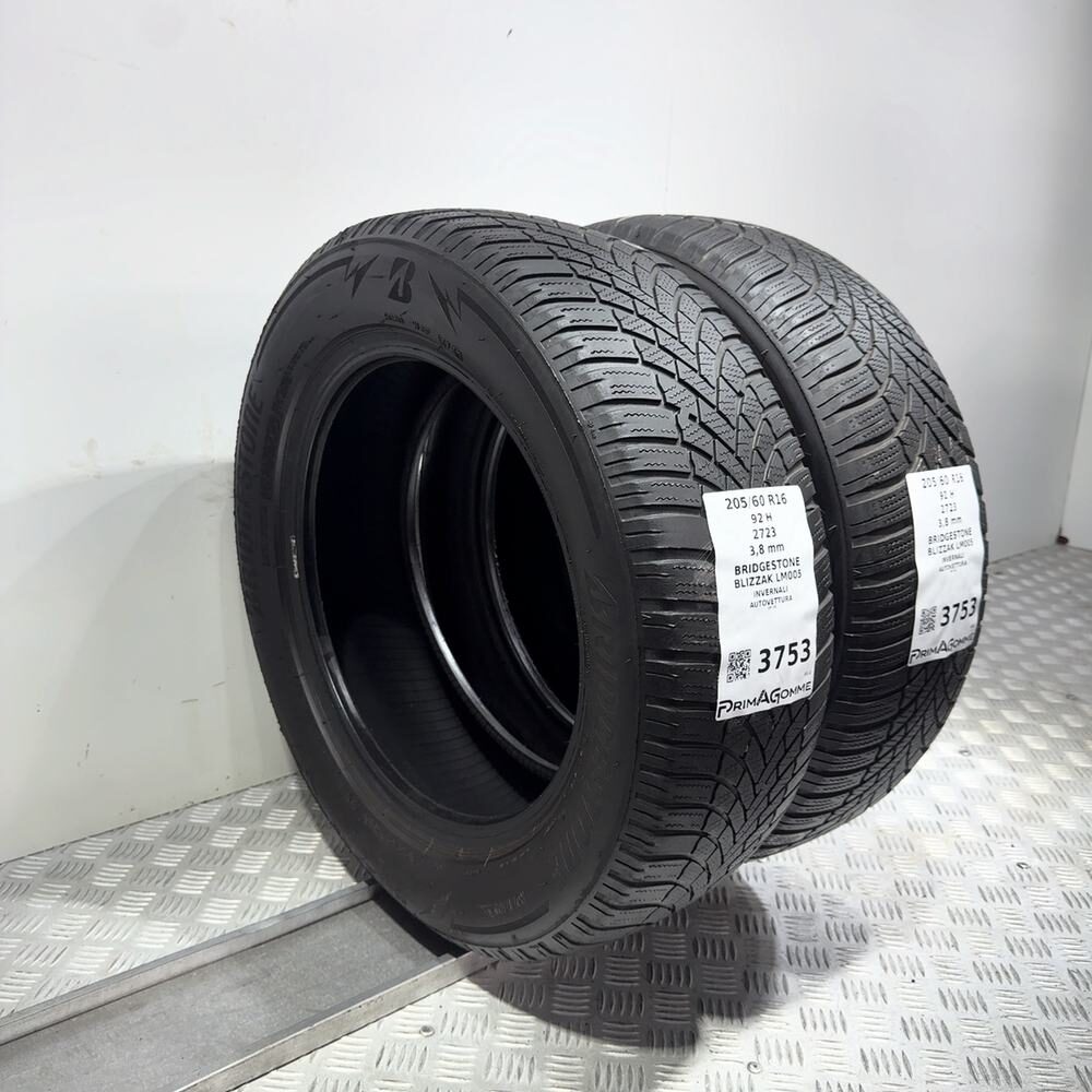 Gomme Usate 205 60 R16 92H Bridgestone Blizzak LM005 Invernali - immagine 5