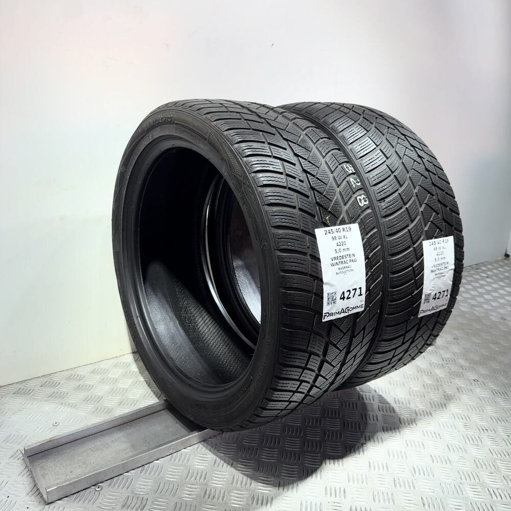 Gomme Usate 245 40 R19 98W XL Vredestein Wintrac Pro 71% Invernali - immagine 5