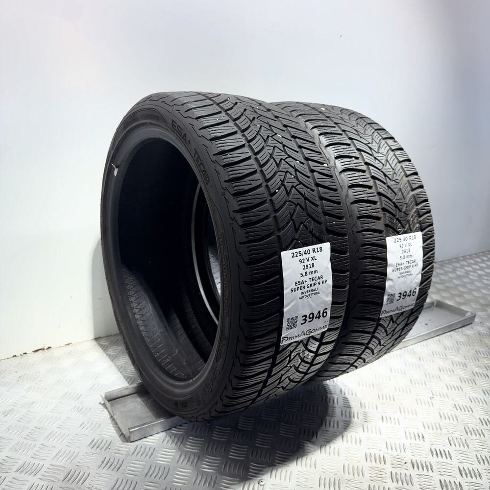 Gomme Usate 225 40 R18 92V XL Esa+ Tecar Super Grip 9 HP 83% Invernali - immagine 5