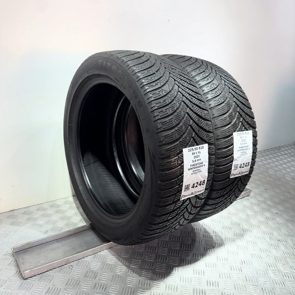Gomme Usate 225 50 R18 99V XL Firestone Winterhawk 4 80% Invernali - immagine 5