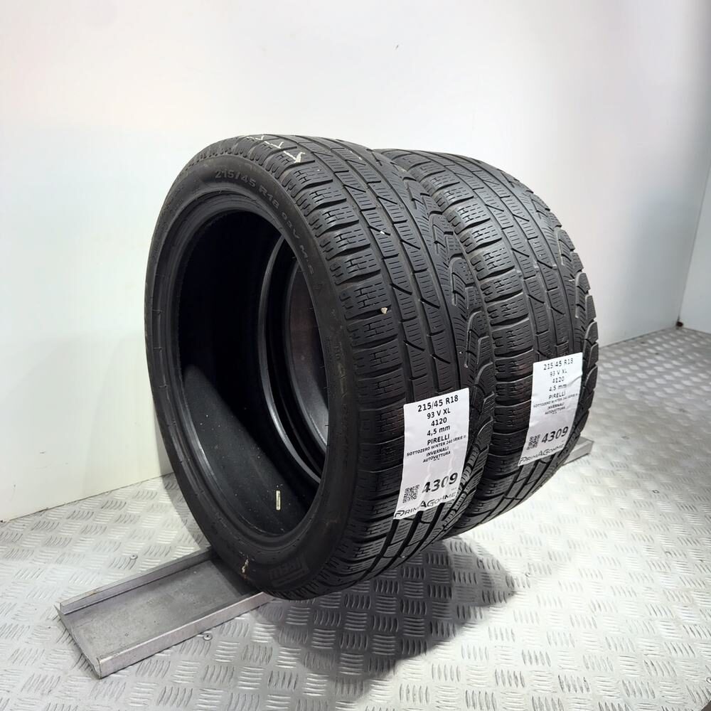 Gomme Usate 215 45 R18 XL 93V Pirelli Sottozero Winter 240 Serie II Invernali - immagine 5