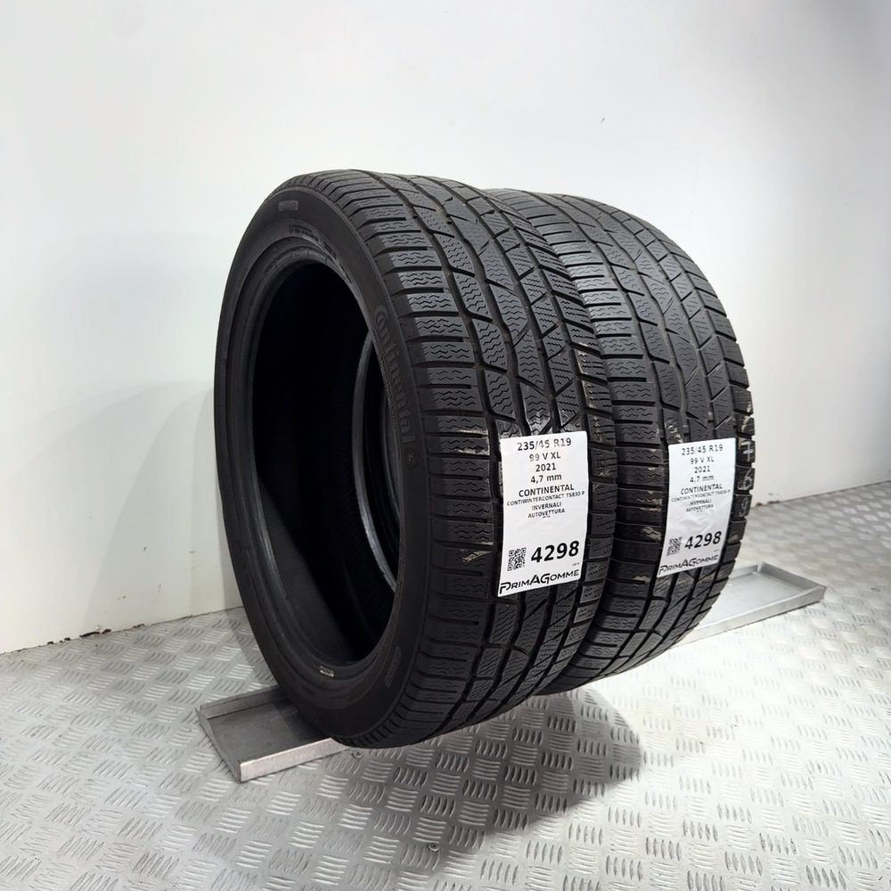 Gomme Usate 235 45 R19 99V XL Continental Contiwintercontact TS830 P Invernali - immagine 5