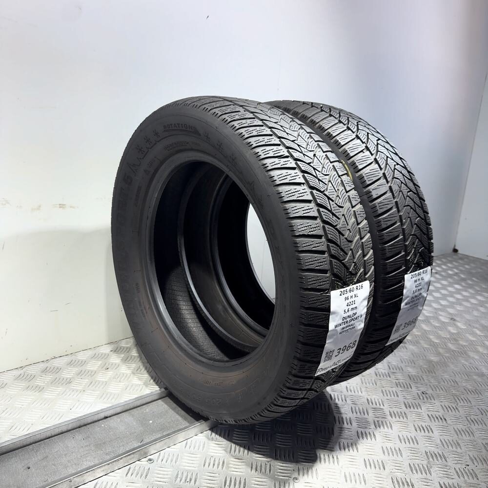 Gomme Usate 205 60 R16 96H XL Dunlop Winter Sport 5 80% Invernali - immagine 5