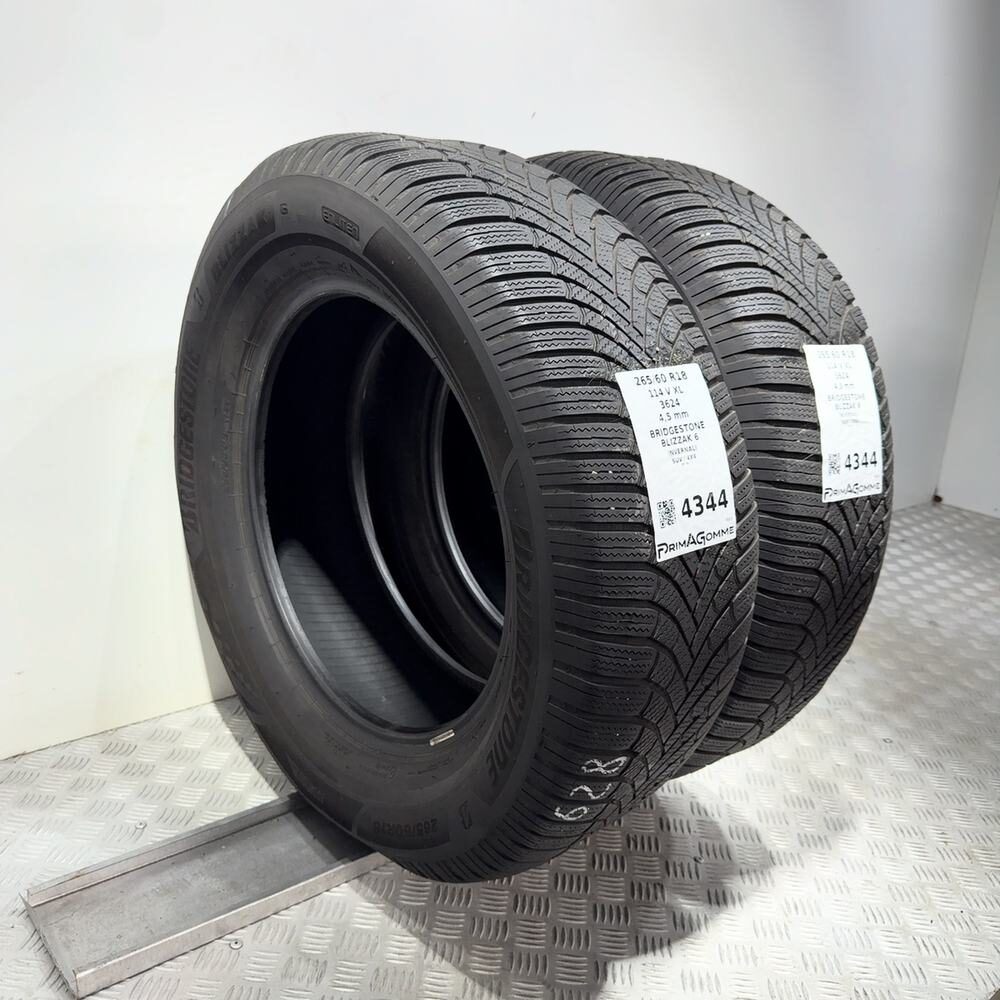 Gomme Usate 265 60 R18 XL 114V Bridgestone Blizzak 6 Invernali - immagine 5