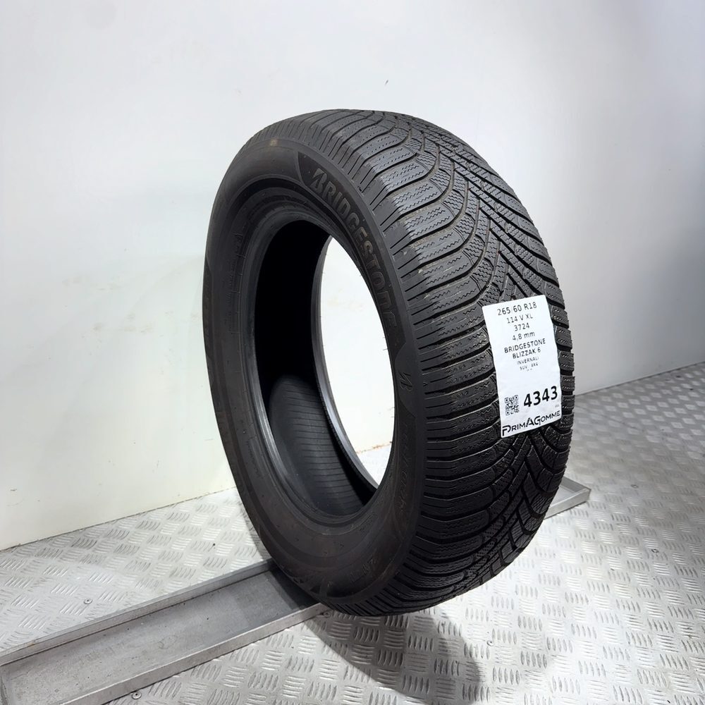 Gomma Usata 265 60 R18 114V XL Bridgestone Blizzak 6 Invernale - immagine 5
