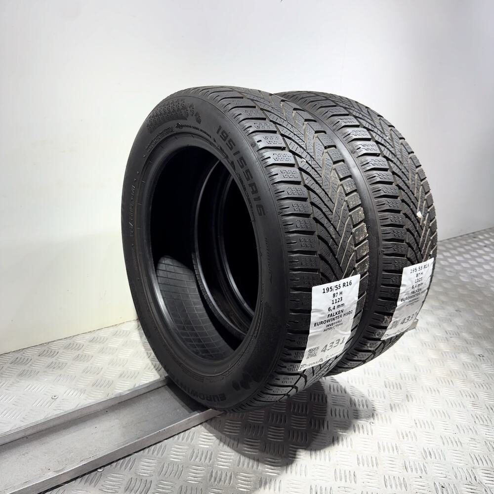 Gomme Usate 195 55 R16 87H Falken Eurowinter HS02 91% Invernali - immagine 5