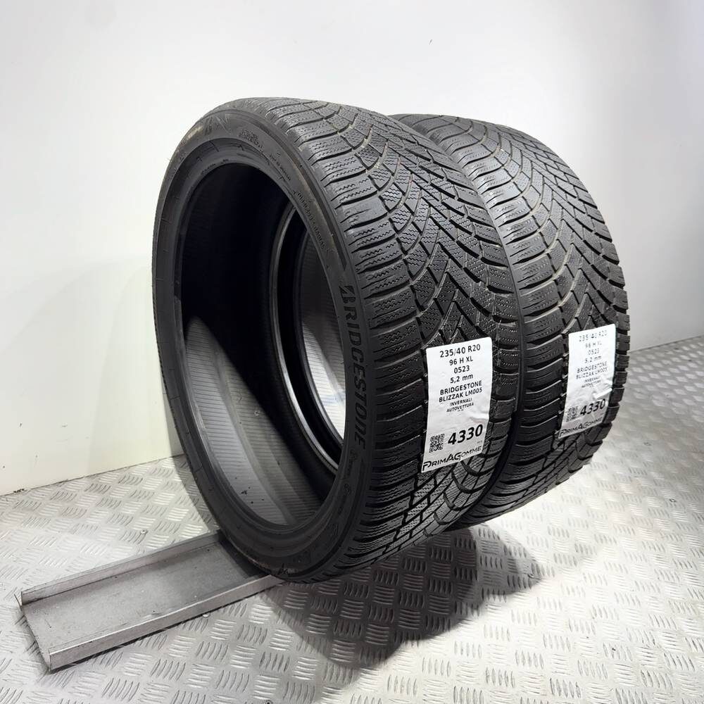 Gomme Usate 235 40 R20 96H XL Bridgestone Blizzak LM005 74% Invernali - immagine 5