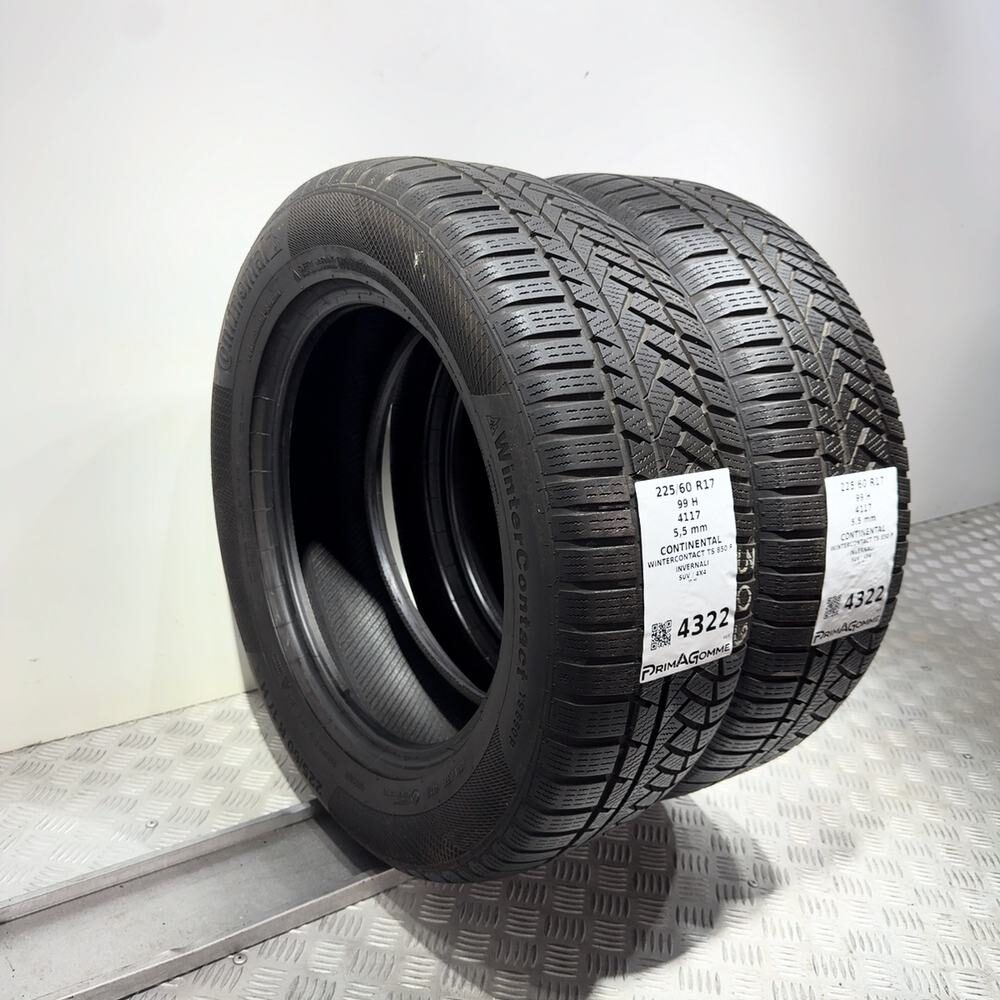 Gomme Usate 225 60 R17 99H Continental Wintercontact TS 850 P 79% Invernali - immagine 5