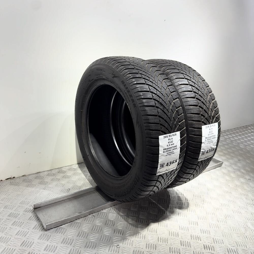 Gomme Usate 205 55 R16 91H Bridgestone Blizzak LM005 Invernali - immagine 5