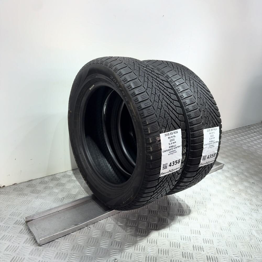 Gomme Usate 205 55 R16 94H XL Pirelli Cinturato Winter 2 77% Invernali - immagine 5