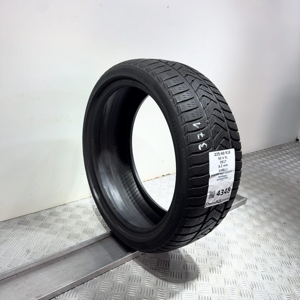 Gomma Usata 225 40 R18 92V XL Pirelli Winter Sottozero 3 74% Invernali - immagine 5
